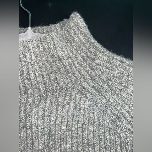 Madewell Northfield Wool Blend Mockneck Sweater in Gray Size Small GUC - Picture 4 of 6